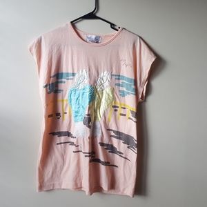 Vintage style beach girls embroidered t-shirt